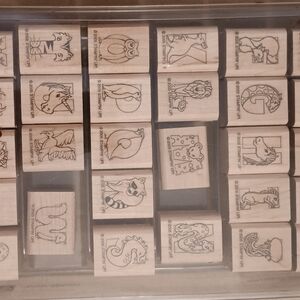 Stampin' Up! Animal Stamp Collection - Natural Wood